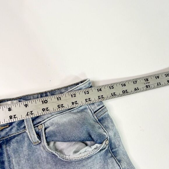 Risen Kendra Jeans Womens 28 Blue High Rise Waist Distressed Straight Denim - Picture 6 of 10